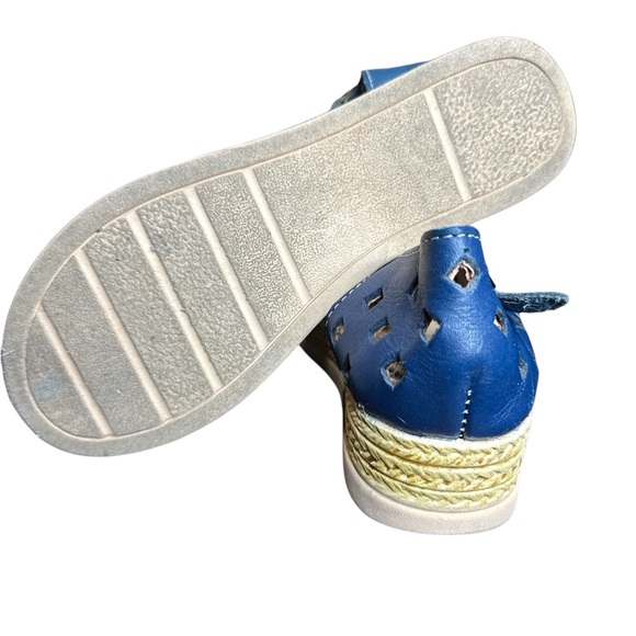 Mexican Leather Huarache Wedge Sandals - Picture 3 of 6